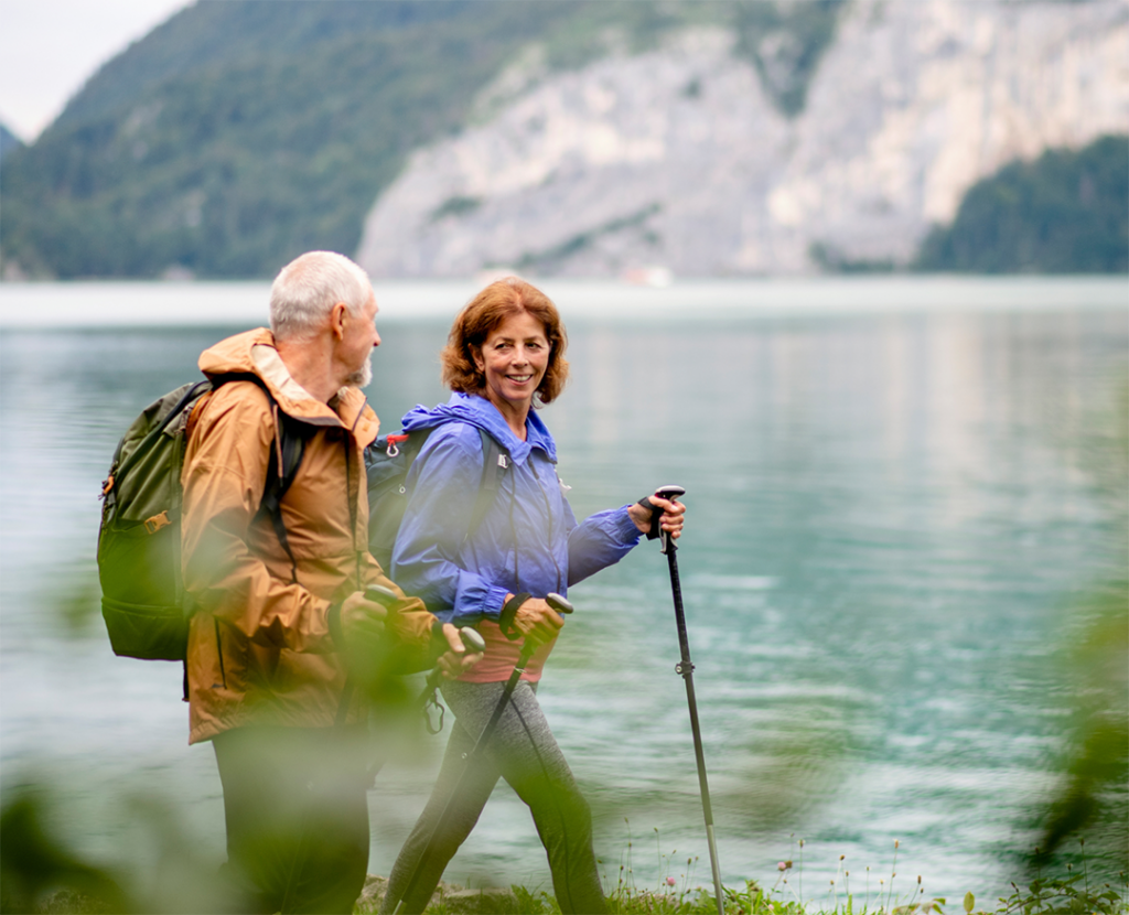 Hiking couple